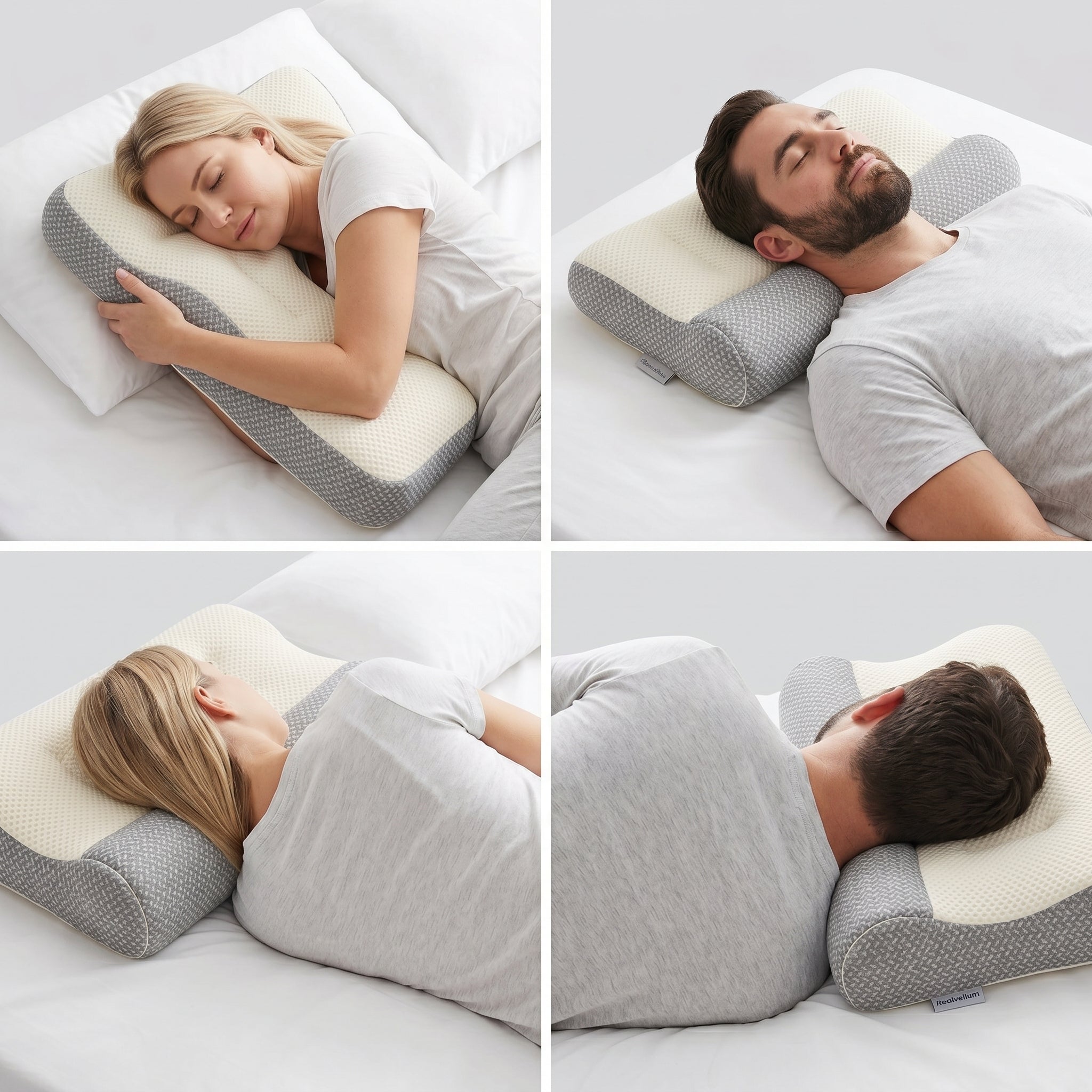 Ergonomic Neck Support Pillow with Adjustable Height