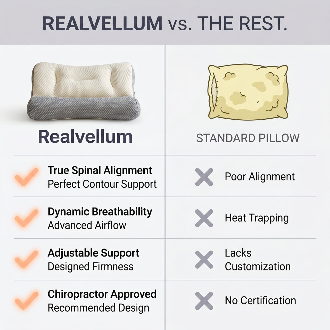 Ergonomic Neck Support Pillow with Adjustable Height