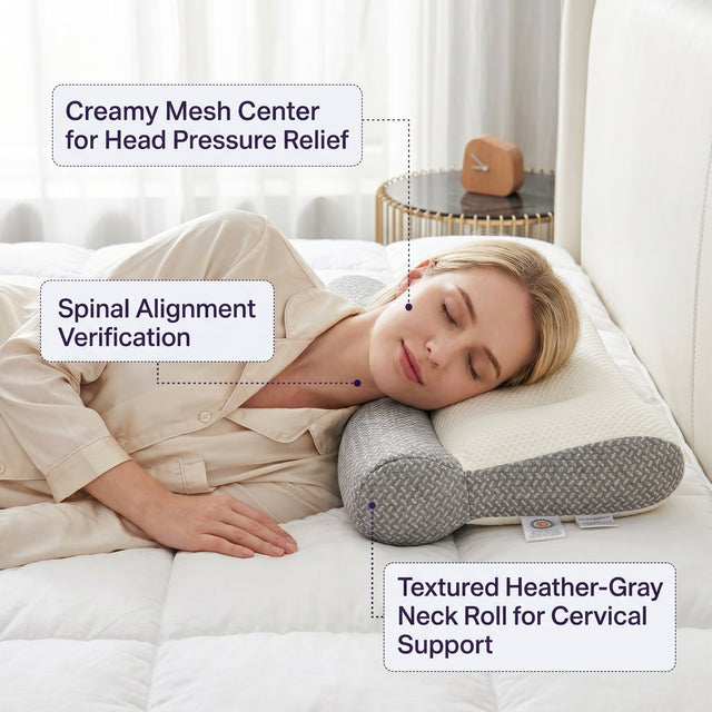 Ergonomic Neck Support Pillow with Adjustable Height