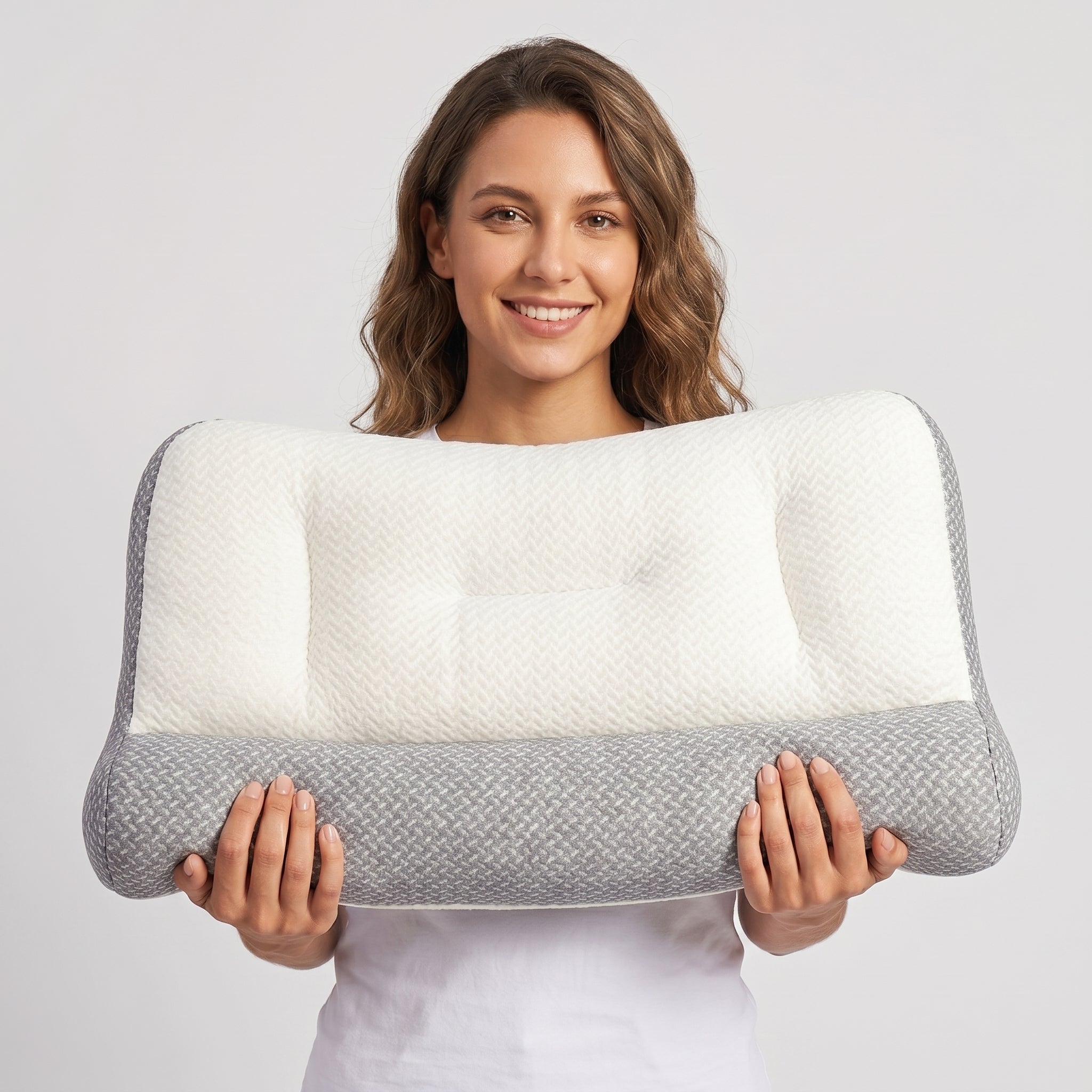 Ergonomic Neck Support Pillow with Adjustable Height